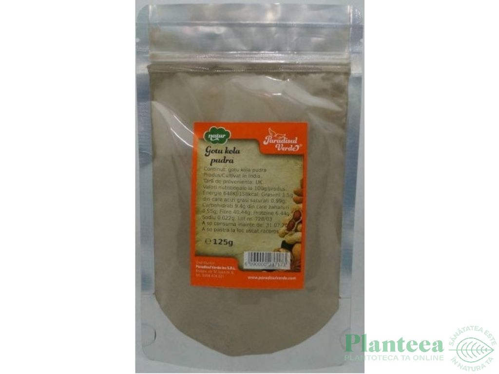 Pulbere gotu kola ET natur 125g - PARADISUL VERDE