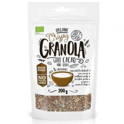 Granola crispy cacao seminte bio 200g - DIET FOOD