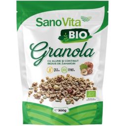 Granola alune low sugar bio 300g - SANOVITA