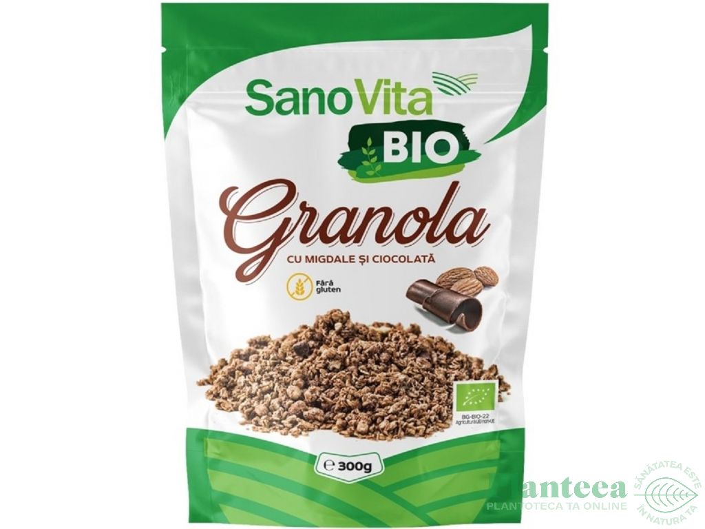 Granola migdale ciocolata bio 300g - SANOVITA