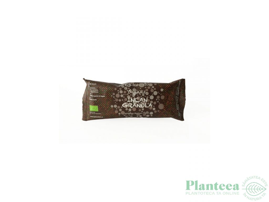 Baton incan granola organic raw eco 50g - PLANET BIO
