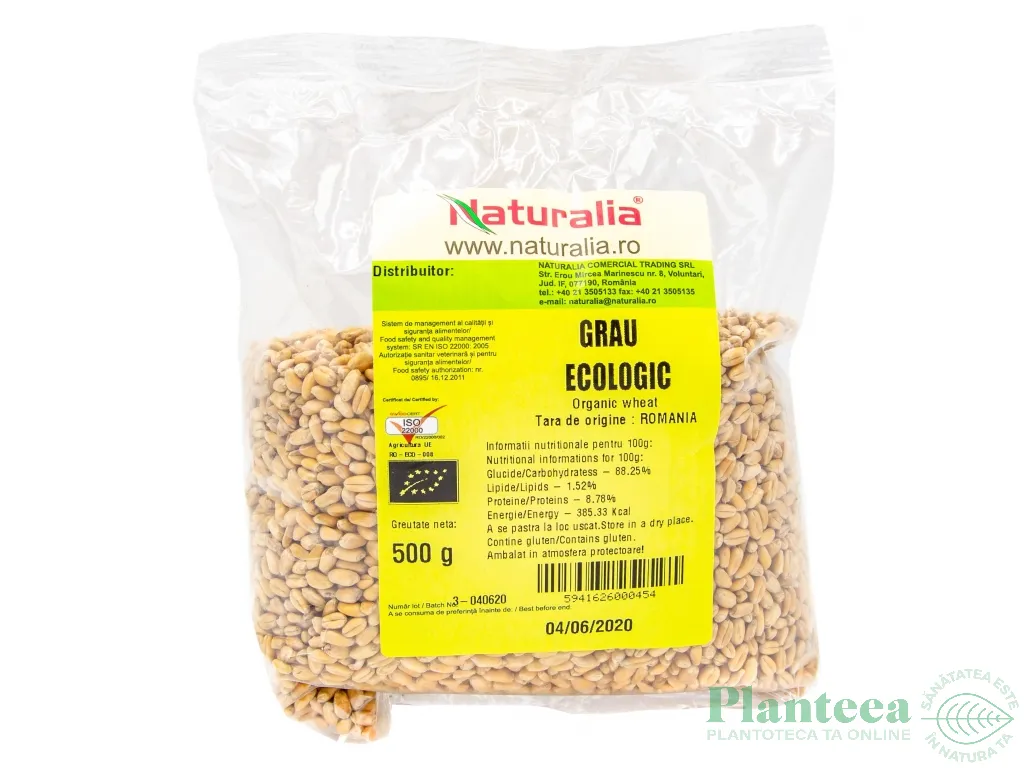 Grau boabe ecologic 500g - NATURALIA
