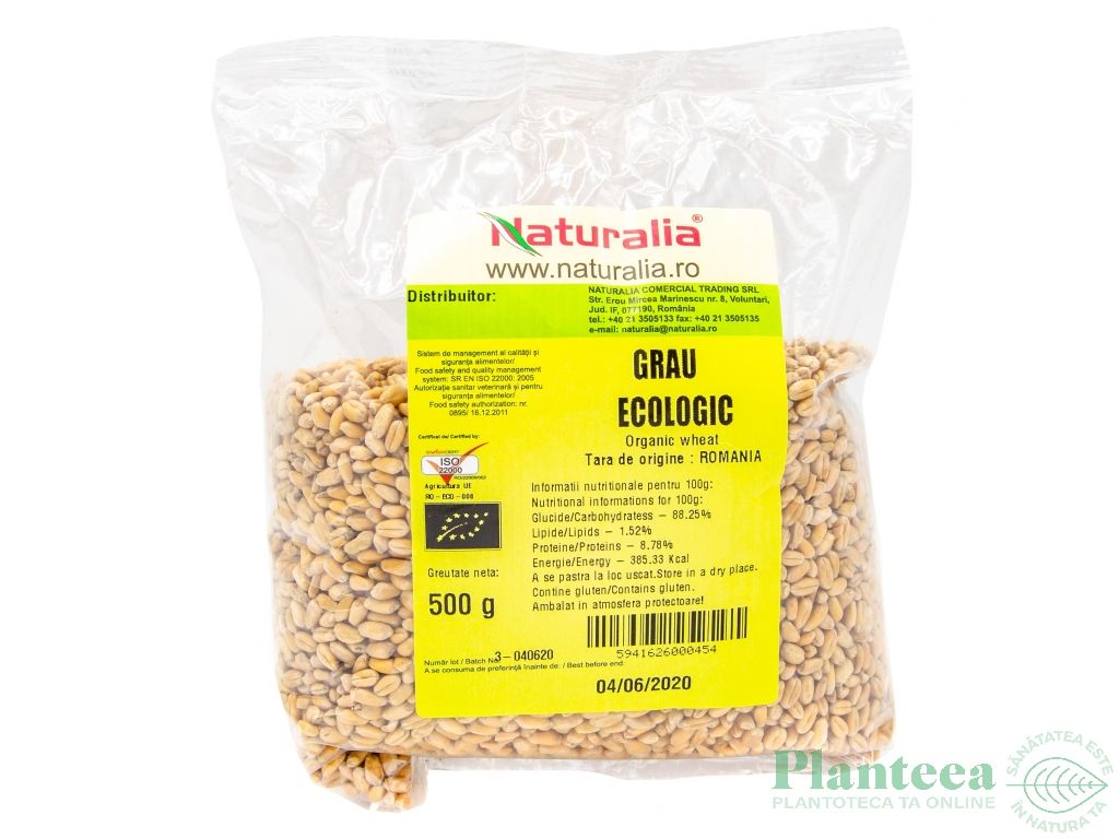 Grau boabe ecologic 500g - NATURALIA