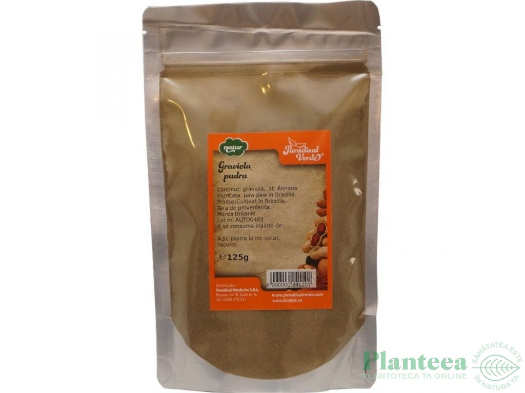 Pulbere graviola natur 125g - PARADISUL VERDE