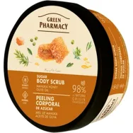 Scrub corporal zahar miere manuka ulei masline 200ml - GREEN PHARMACY