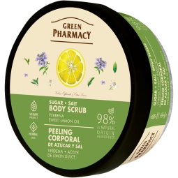 Scrub corporal zahar verbina ulei lamaie verde 200ml - GREEN PHARMACY