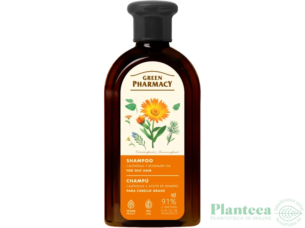Sampon galbenele par normal gras 350ml - GREEN PHARMACY