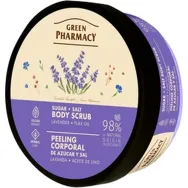Scrub corporal sare zahar uleiuri lavanda in 200ml - GREEN PHARMACY