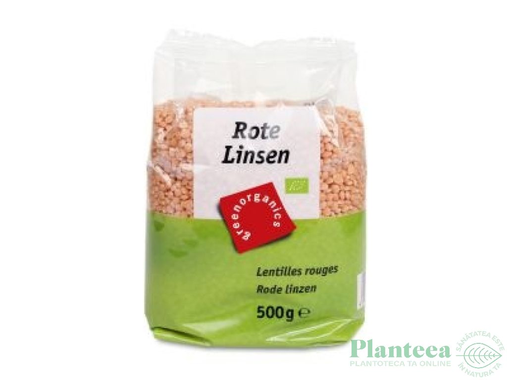 Linte rosie boabe eco 500g - GREEN ORGANICS