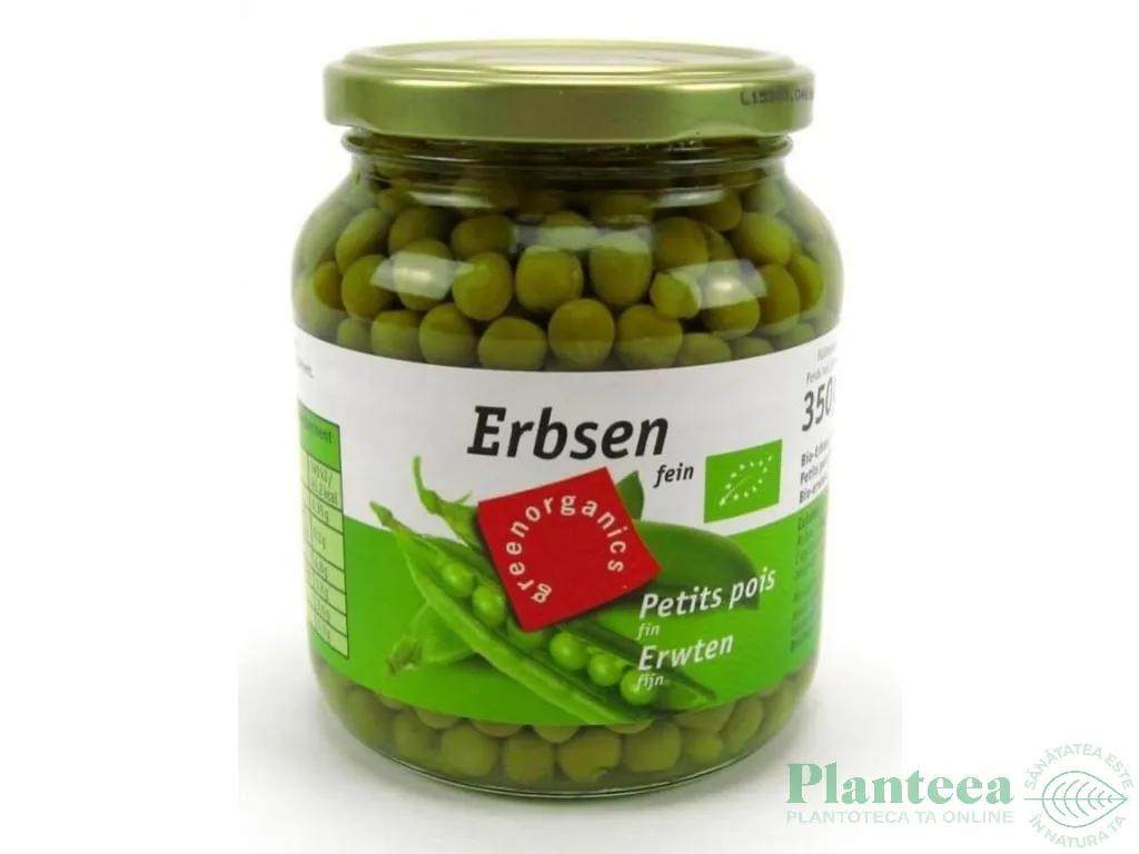 Conserva mazare fina eco 350g - GREEN ORGANICS