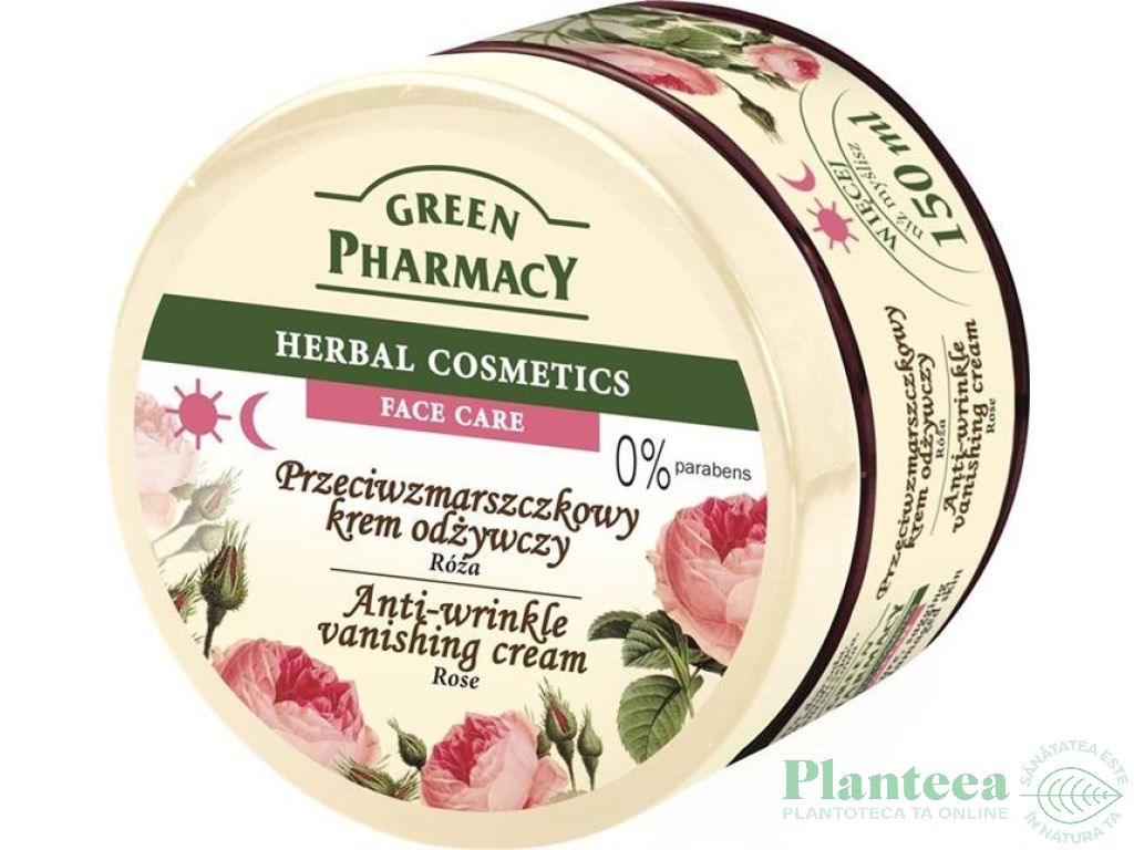 Crema antirid ulei trandafir 150ml - GREEN PHARMACY