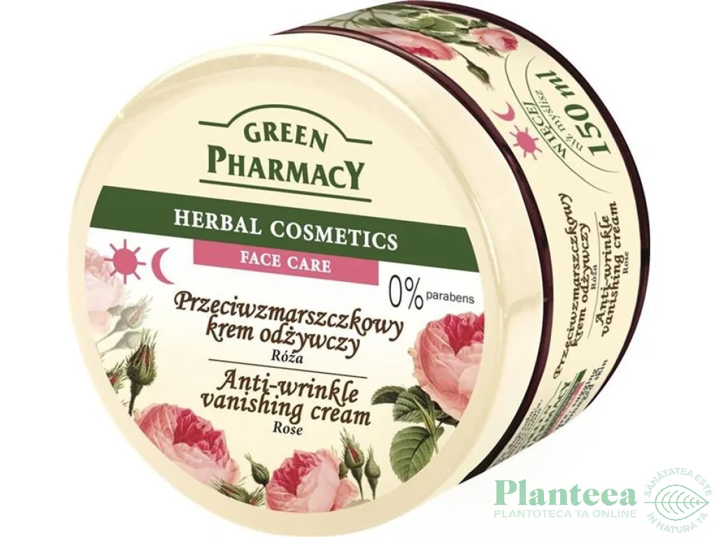 Crema antirid ulei trandafir 150ml - GREEN PHARMACY