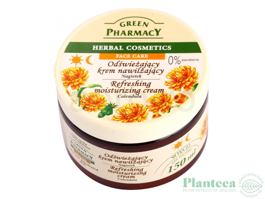 Crema fata revigoranta hidratanta galbenele 150ml - GREEN PHARMACY