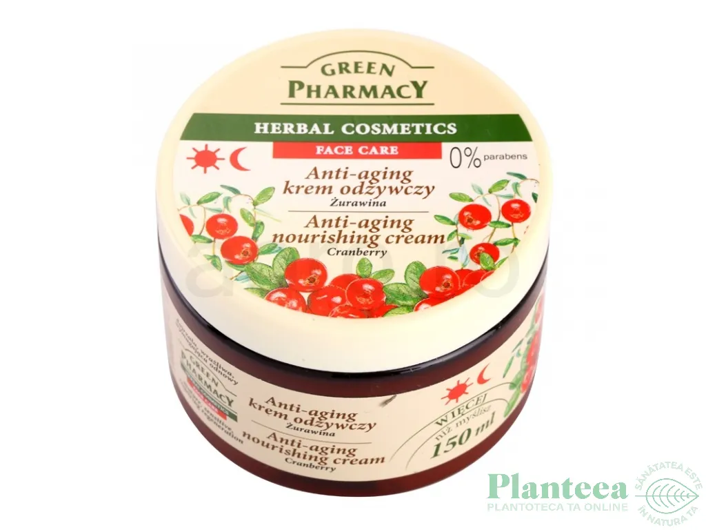 Crema antiage nutritiva merisoare 150ml - GREEN PHARMACY