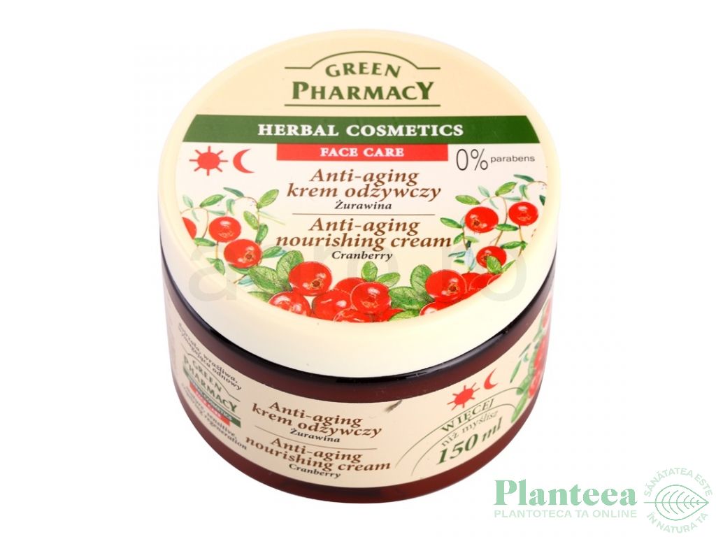 Crema antiage nutritiva merisoare 150ml - GREEN PHARMACY