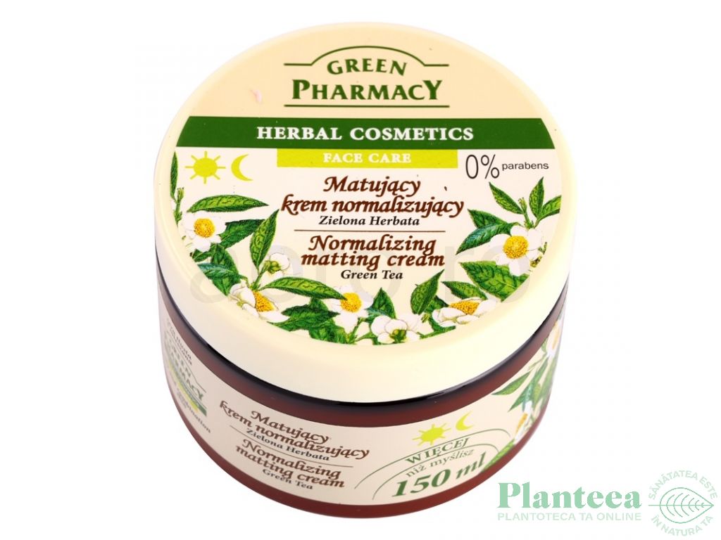 Crema fata echilibranta matifianta ceai verde 150ml - GREEN PHARMACY