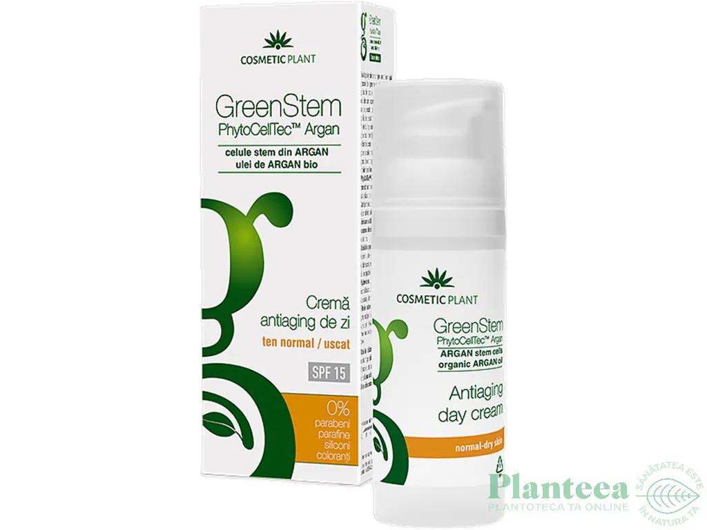 Crema zi antirid spf15 GreenStem 50ml - COSMETIC PLANT