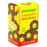 Eritritol stevie pulbere cu vanilie bourbon plicuri 10x5g - GREEN SUGAR