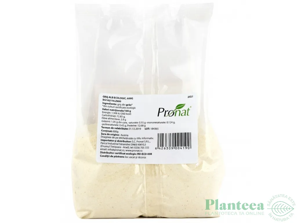 Gris grau alb eco 600g - PRONAT