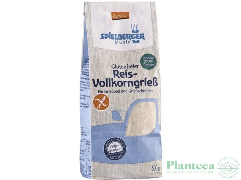 Gris orez fara gluten demeter eco 400g - SPIELBERGER