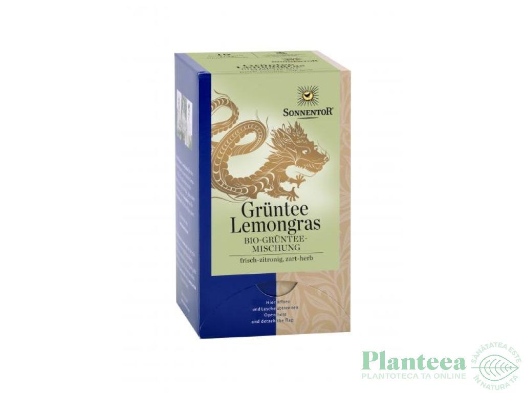 Ceai verde lemongrass eco 18dz - SONNENTOR