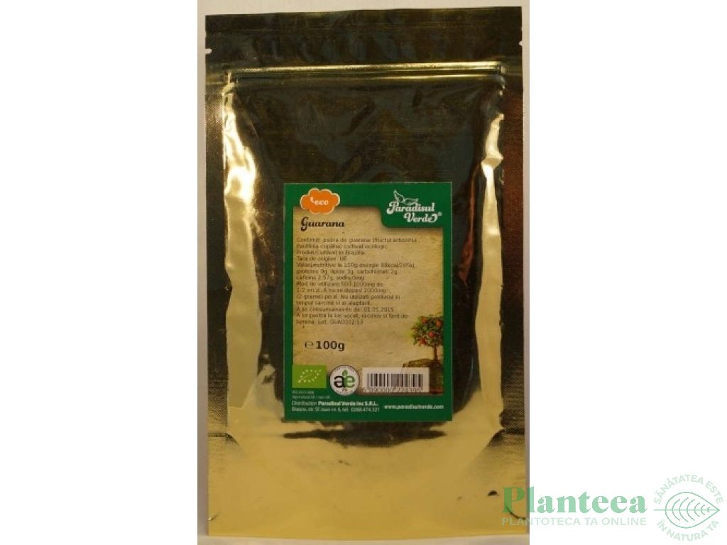 Pulbere guarana BR eco 100g - PARADISUL VERDE