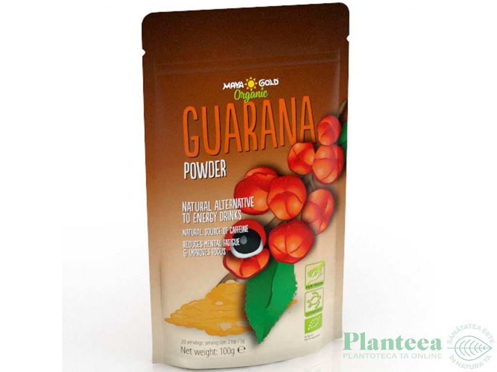 Pulbere guarana bio 100g - MAYA GOLD