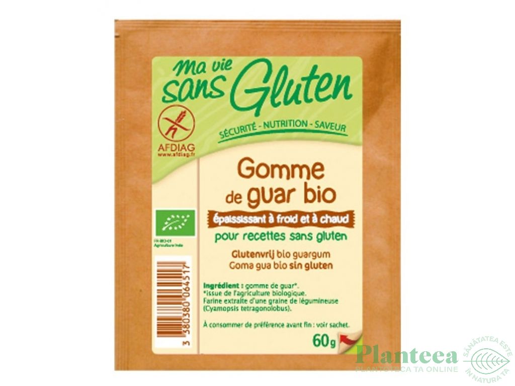 Guma guar praf fara gluten eco 60g - MA VIE SANS GLUTEN