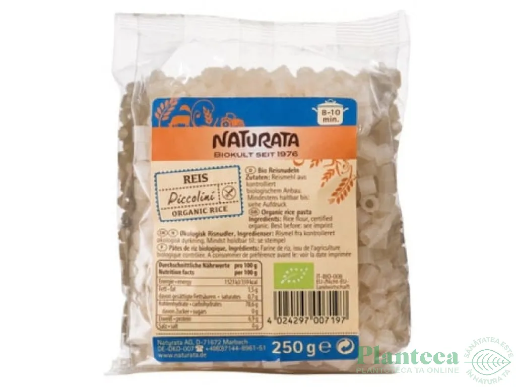 Paste ditali piccolini orez 250g - NATURATA