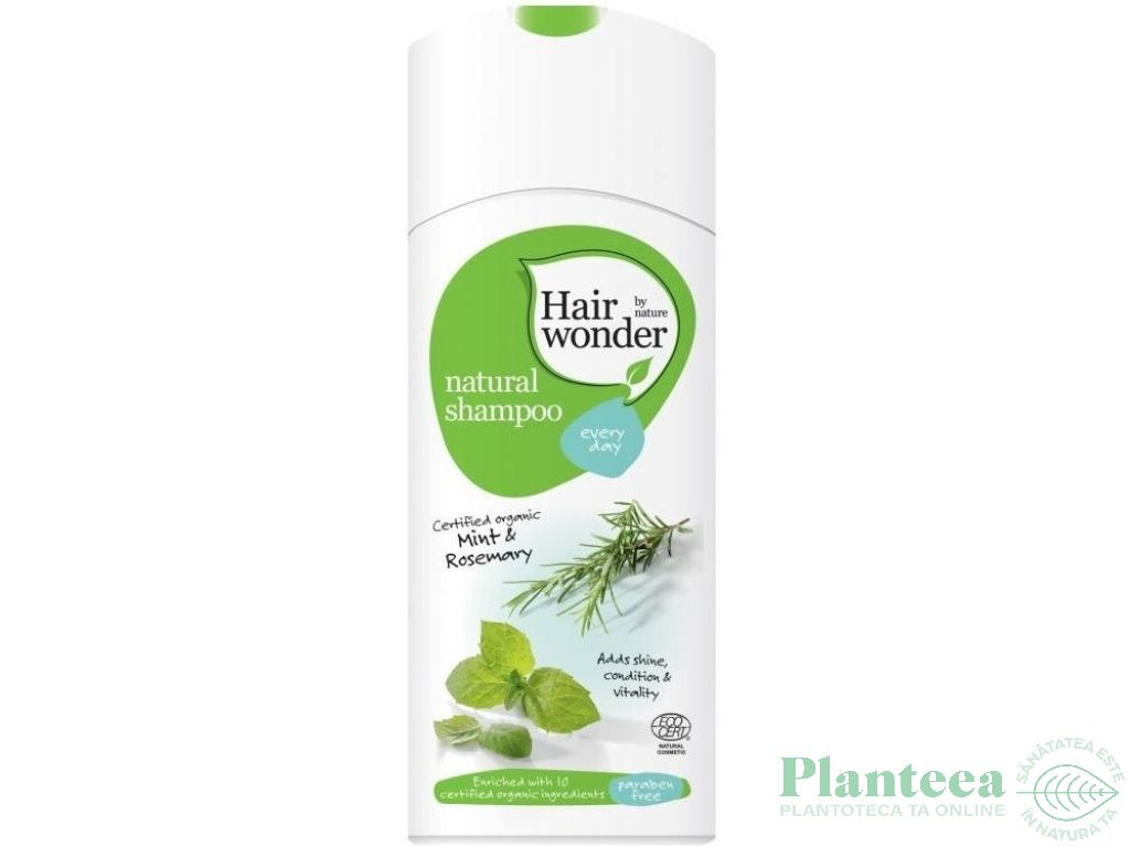 Sampon uz zilnic par gras menta rozmarin 200ml - HAIRWONDER