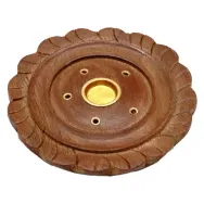 Suport lemn rotund pt betisoare conuri parfumate 1b - HEM