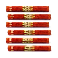Pachet Betisoare parfumate Amber 6x20b - HEM