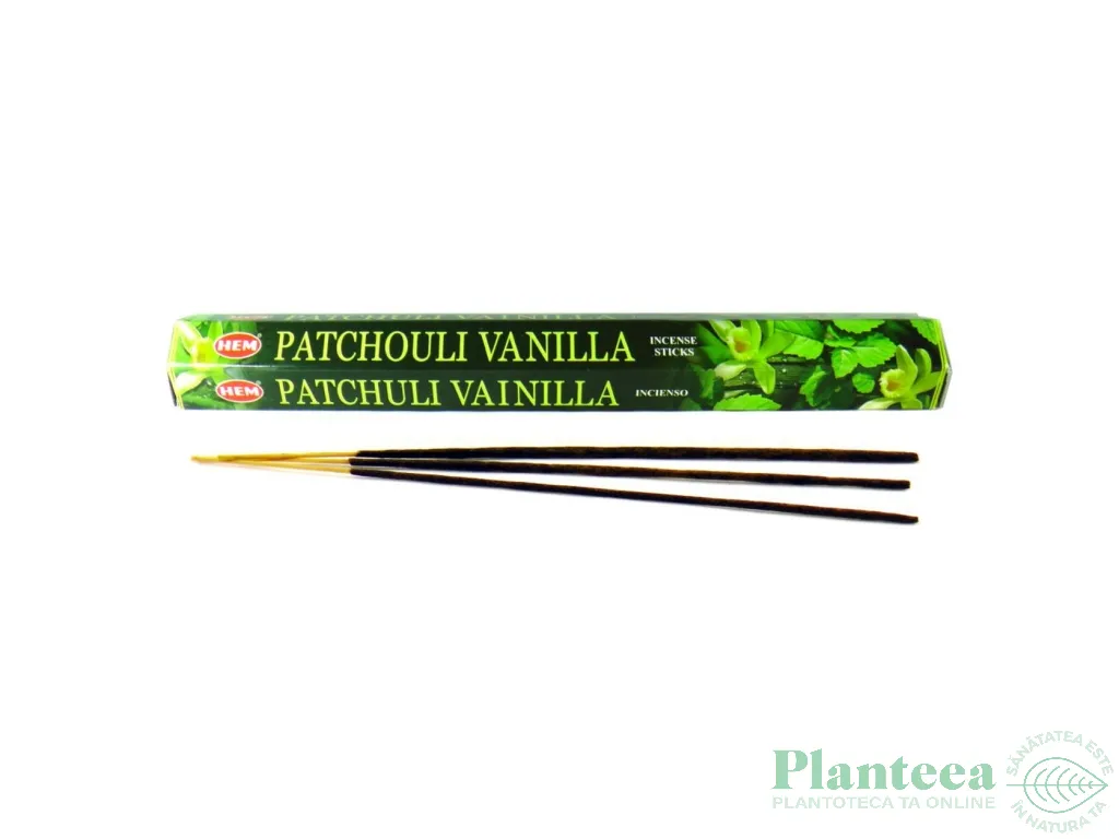 Betisoare parfumate hexagonale Patchouli Vanilla 20b - HEM