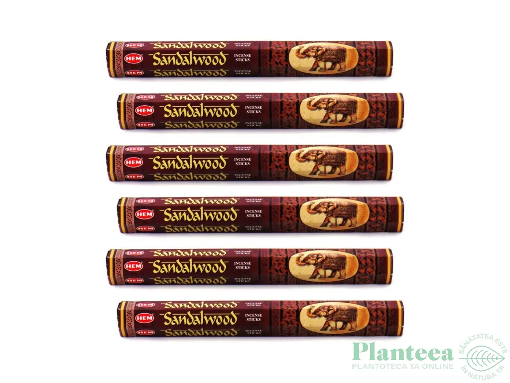 Pachet Betisoare parfumate Sandalwood 6x20b - HEM