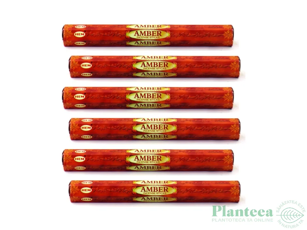 Pachet Betisoare parfumate Amber 6x20b - HEM