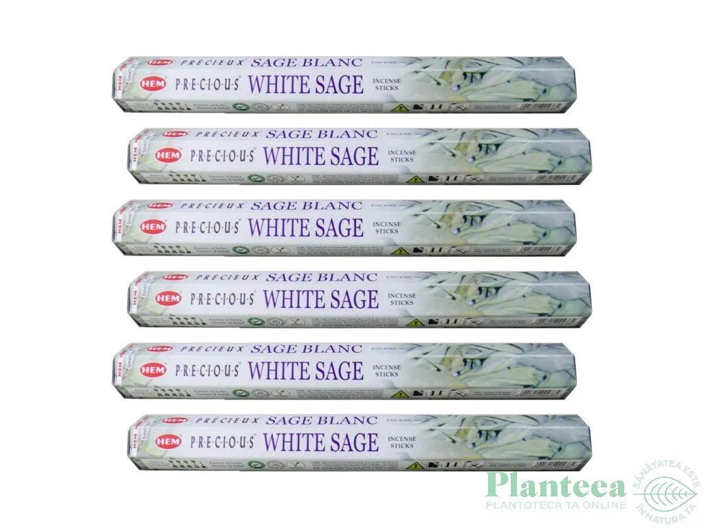 Pachet Betisoare parfumate Precious White Sage 6x20b - HEM