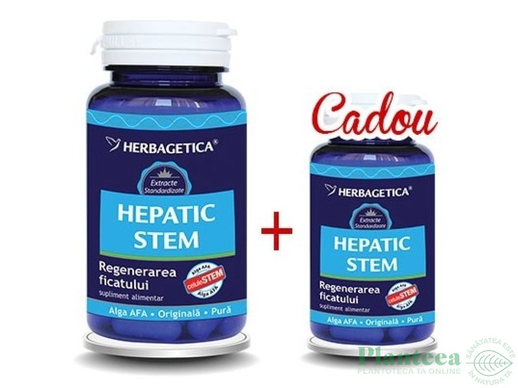 Pachet Hepatic+ stem 60+10cps - HERBAGETICA