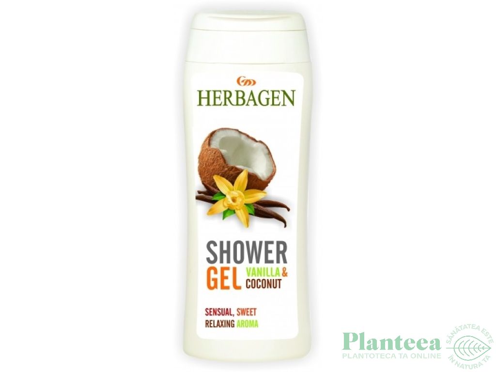 Gel dus vanilie cocos 250ml - HERBAGEN