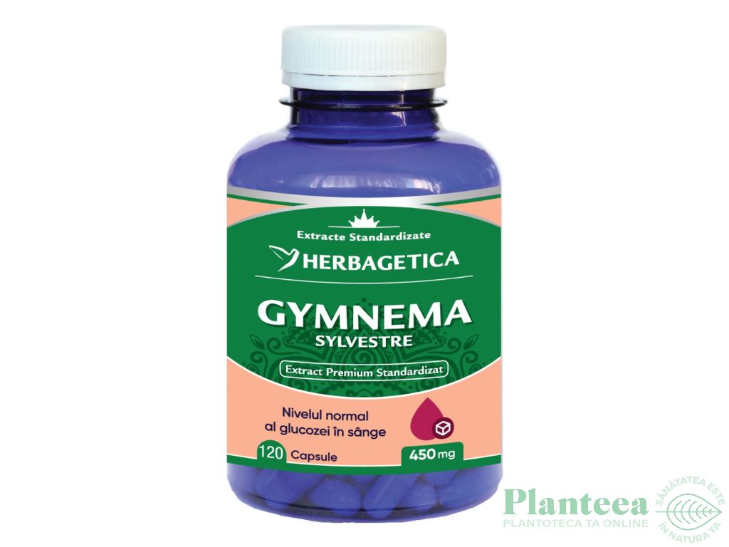 Gymnema sylvestre 450mg 120cps - HERBAGETICA