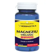 Magneziu organic B complex 30cps - HERBAGETICA