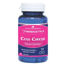 Pachet Cozi cirese extract 60+30cps - HERBAGETICA