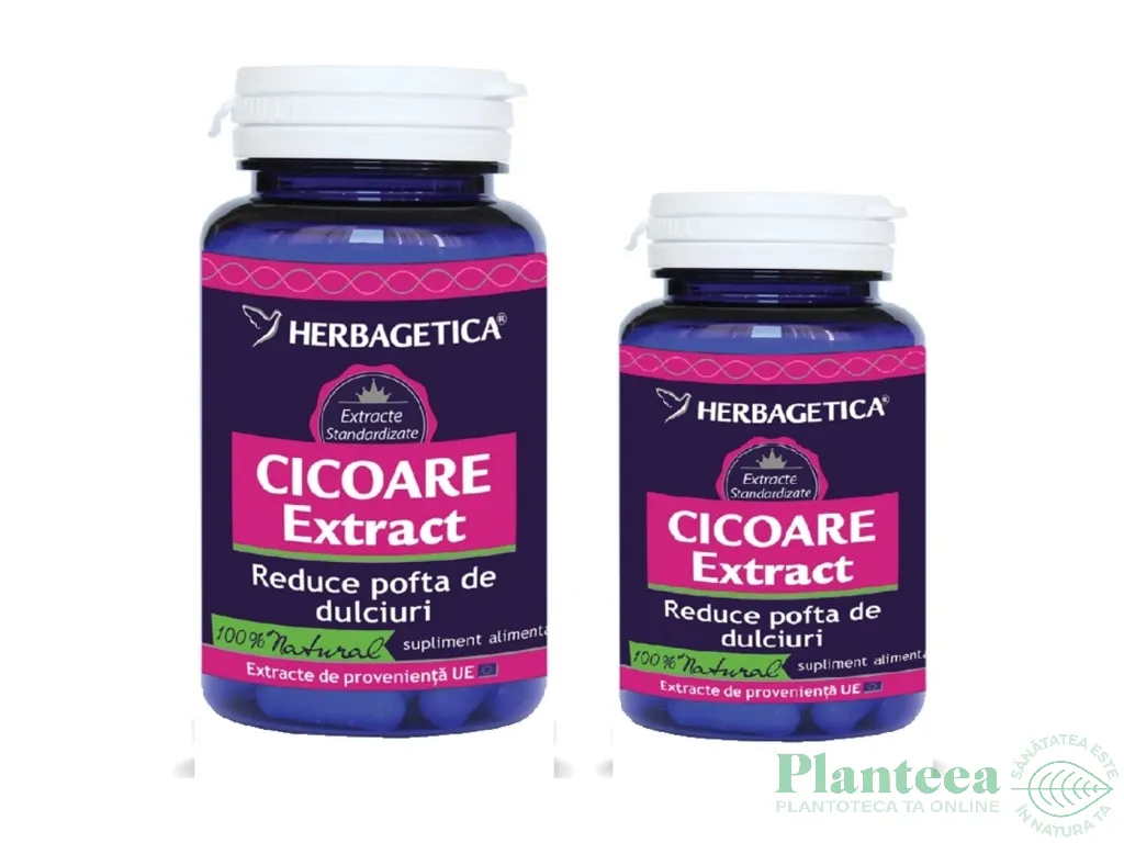Pachet Cicoare extract 60+30cps - HERBAGETICA