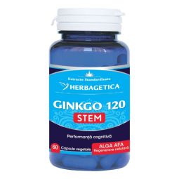 Ginkgo120+ stem 60cps - HERBAGETICA