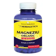 Magneziu organic B complex 120cps - HERBAGETICA