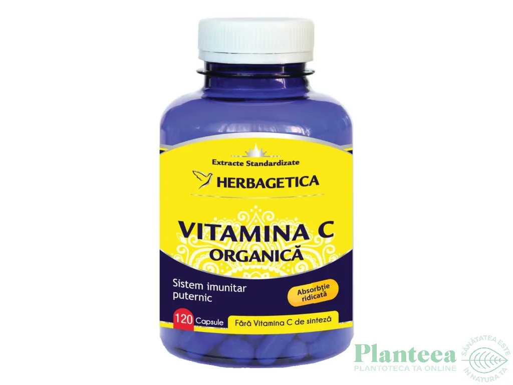 Vitamina C organica 120cps - HERBAGETICA