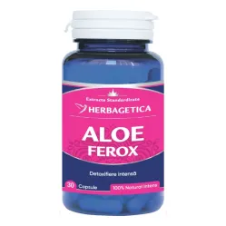 Pachet Aloe ferox 60+30cps - HERBAGETICA