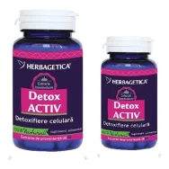 Pachet Detox activ 60+10cps - HERBAGETICA