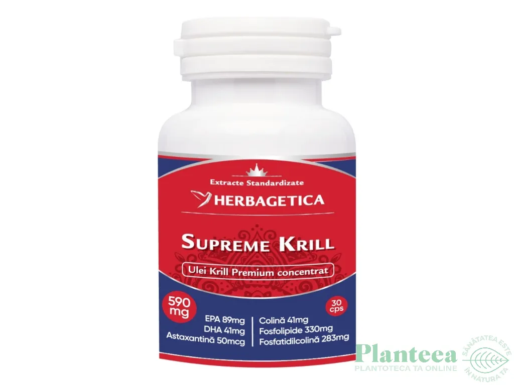 Supreme krill oil omega3 forte 30cps - HERBAGETICA