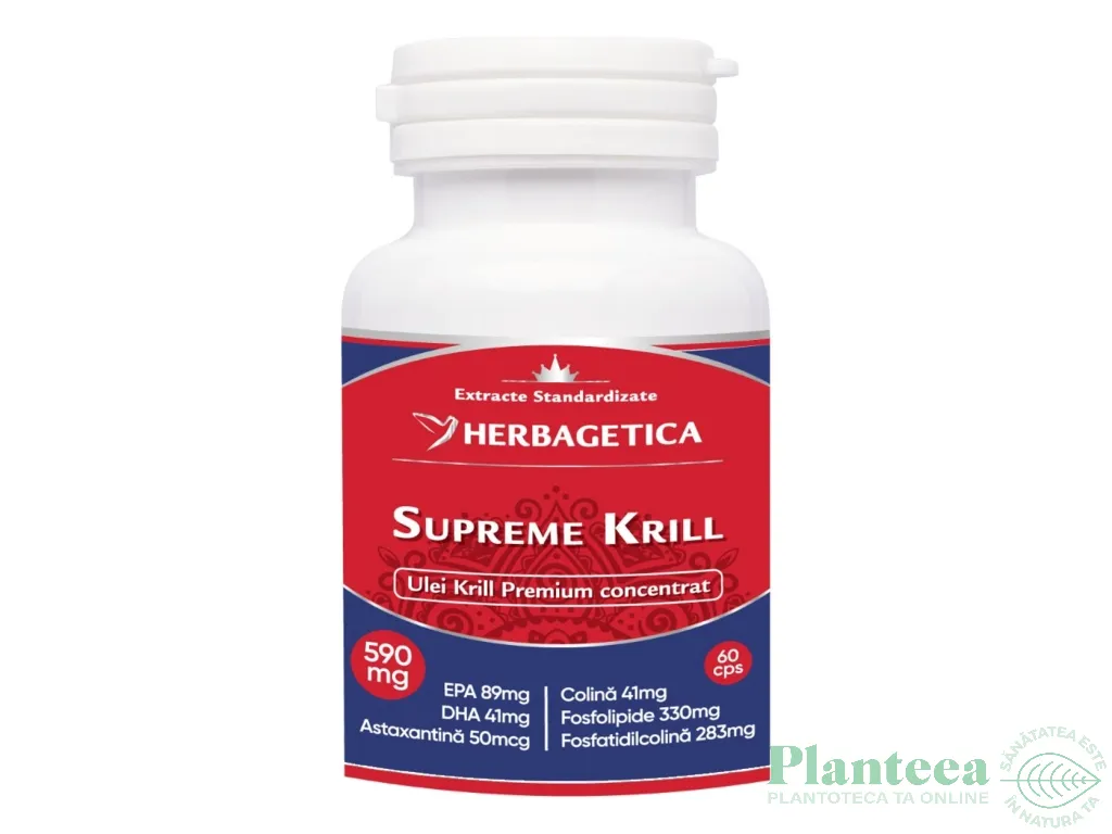 Supreme krill oil omega3 forte 60cps - HERBAGETICA