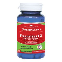 Parasites 12 detox forte 60cps - HERBAGETICA